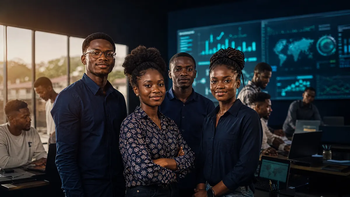 Jeunes professionnels formés aux compétences numériques à Gemena